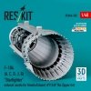 RESKIT RSU48-0505 F-104 (A, C, D, J, G) Starfighter exhaust nozzle for Kinetic/Eduard (#11169 The Zipper) kit (3D Printed) 1/48